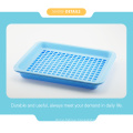 excellent rectangle multipurpose plastic sieve with tray